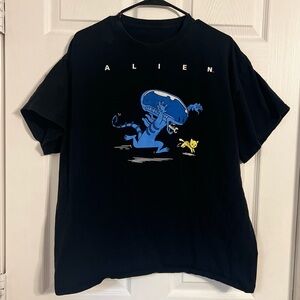 Ripple Junction Alien Movie Tshirt Size X-Large Mens Black Tshirt Alien Vs Cat